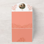 foto Monogram bruiloft All In One Uitnodiging (Buitenkant)