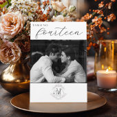 Foto  Monogram Crest Trouwtafel Nummer Kaart