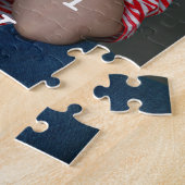 Foto monogram gelukkige 20e verjaardag grijs wit legpuzzel (Zijkant)