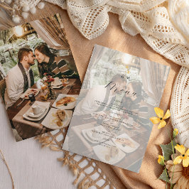 Foto Monogram Huwelijk Menu