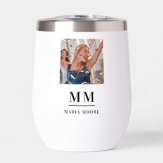 Foto monogram initialen naam (Voorkant)