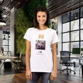 Foto monogram naam logo business t-shirt