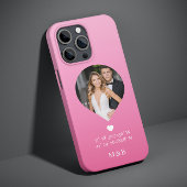 Foto: Monogram Romantic Heart Coodinates Modern Case-Mate iPhone Case