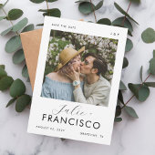 foto Monogram Romantische bruiloft Save The Date