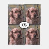 Foto Monogram Voeg Je Eigen Afbeeldingen Toe Fleece Deken (Voorkant)