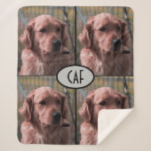 Foto Monogram Voeg je eigen Afbeeldingen toe Sherp Sherpa Deken (Voorkant)