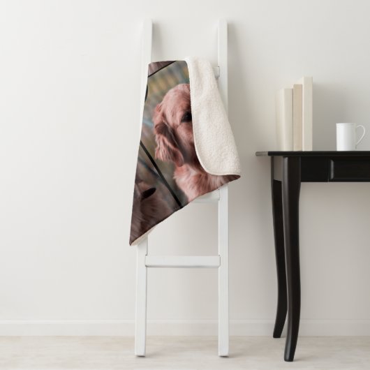 Foto Monogram Voeg je eigen Afbeeldingen toe Sherp Sherpa Deken (In situ)