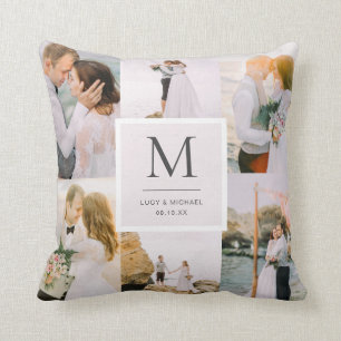 Foto Monogrammed Wedding Kussen