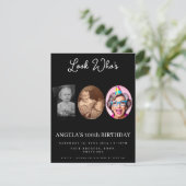 foto Montage Verjaardagsfeest 100 jaar oud Kaart (Staand voorkant)