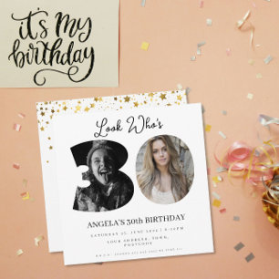 foto Montage Verjaardagsfeest 30 jaar oud Kaart