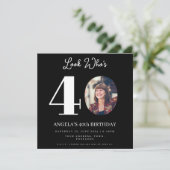 foto Montage Verjaardagsfeest 40 jaar oud Kaart (Staand voorkant)