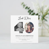 foto Montage Verjaardagsfeest 40 jaar oud Kaart (Staand voorkant)