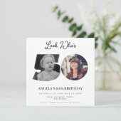 foto Montage Verjaardagsfeest 50 jaar oud Kaart (Staand voorkant)