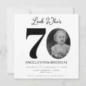 foto Montage Verjaardagsfeest 70 jaar oud Kaart (Voorkant)