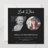 foto Montage Verjaardagsfeest 70 jaar oud Kaart (Voorkant)