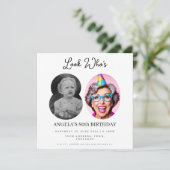 foto Montage Verjaardagsfeest 80 jaar oud Kaart (Staand voorkant)