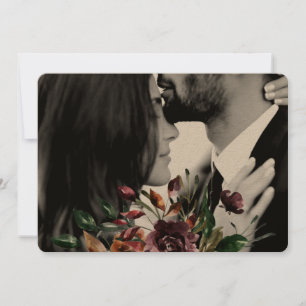 Foto Moody Waterverf Florals Save The Date