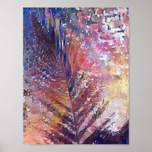 foto , mooi blad in natuur deze herfst poster (Voorkant)