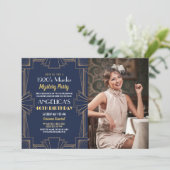 Foto Moordmysterie Verjaardagsdiner Feest 1920's Kaart (Staand voorkant)