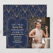 Foto Moordmysterie Verjaardagsdiner Feest 1920's Kaart (Voorkant / Achterkant)