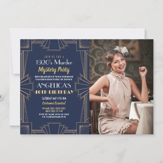 Foto Moordmysterie Verjaardagsdinerfeest in de jar Kaart (Voorkant)