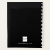 Foto motivatie quote zwart 2026 planner (Achterkant)