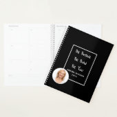Foto motivatie quote zwart 2026 planner (Display)