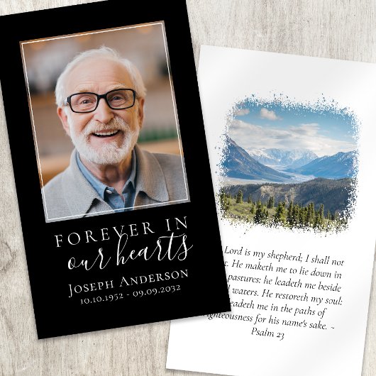 Foto Mountains Memorial Prayer Kaart