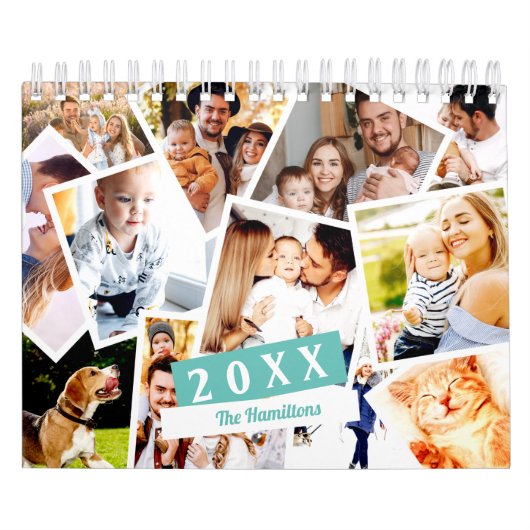 Foto Mozaïek Mix Collage Familie 2025 Kalender (Hoes)