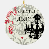 Foto Musical Black Strawberry Chandelier Keramisch Ornament (Achterkant)