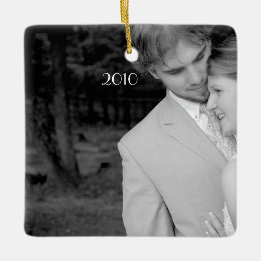 Foto Musical Red & Green Birds  Chandelier Keramisch Ornament (Voorkant)