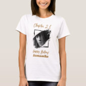 Foto naam 21e verjaardag t-shirt (Voorkant)