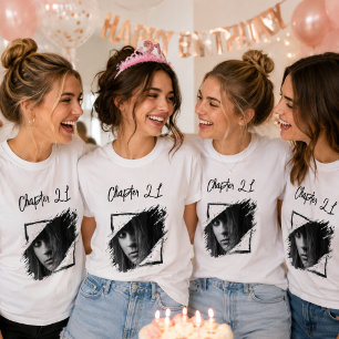 Foto naam 21e verjaardag t-shirt