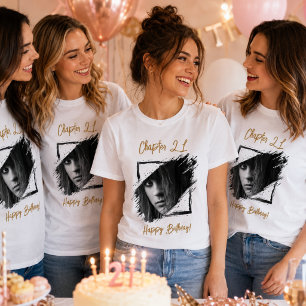 Foto naam 21e verjaardag t-shirt