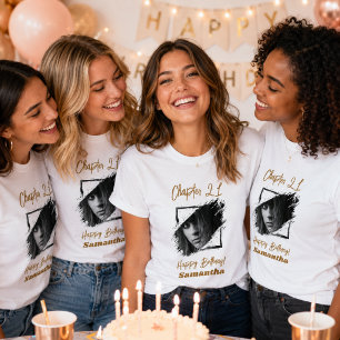 Foto naam 21e verjaardag t-shirt