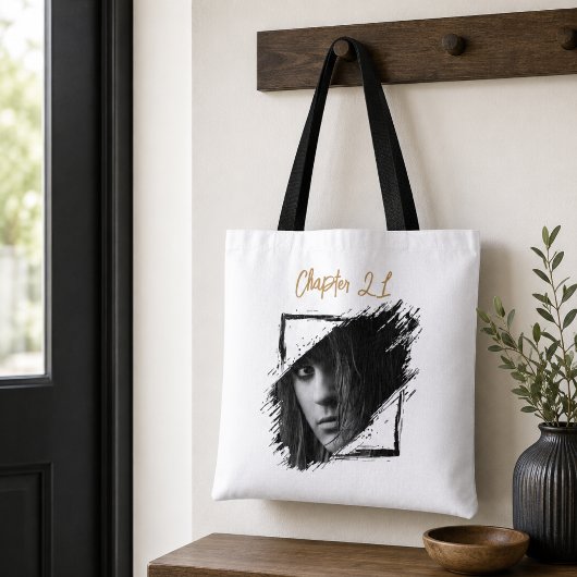 Foto naam 21ste verjaardag tote bag