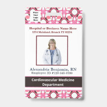 Foto naam barcodesticker logo ID medewerker 