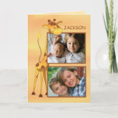  foto, naam Big Brother Gefeliciteerd Kaart (Voorkant)