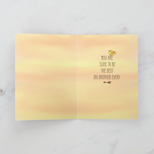 foto, naam Big Brother Gefeliciteerd Kaart (Binnen)