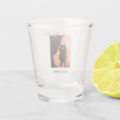 foto naam datum stel bruiloft ro voor altijd samen shot glas (Achterkant)