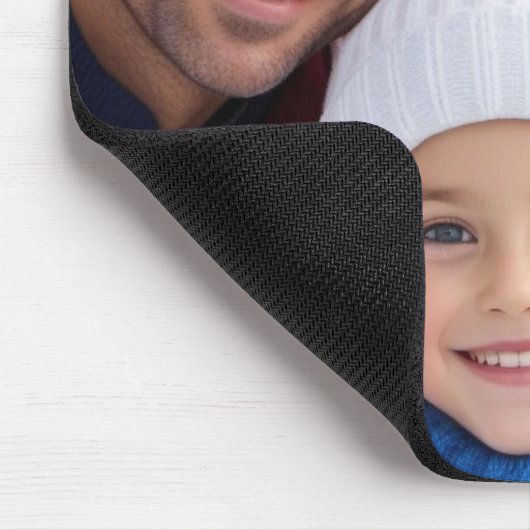 Foto Naam (en) Jaar Custom Modern Merry Christmas Muismat (Hoek)