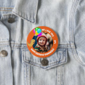 foto, naam en leeftijd Verjaardag Button (In situ)