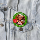 foto, naam en leeftijd Verjaardag Button (In situ)