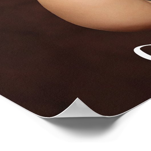 Foto, naam en tekst van het kind toevoegen poster (Hoek)