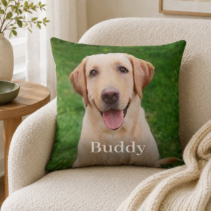 Foto naam hond aandenken kussen