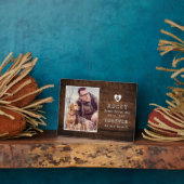 Foto & Naam Hond/Kat Herdenkingsteen Altijd in Mij Fotoplaat (Zijkant)