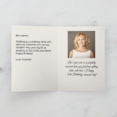 Foto Naam Leeftijd Tekst Koken Lover Chef Verjaard Kaart (Binnen)