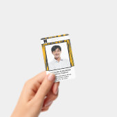 Foto naam logo barcode ID-kaart werknemer Aangepas Badge (Handheld)