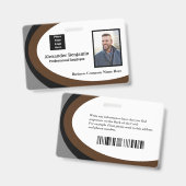 Foto naam logo streepjescode ID-pas persoongebonde Badge (Voor- en achterkant)
