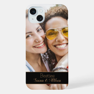 Foto naam moderne beste vrienden iPhone 15 plus case